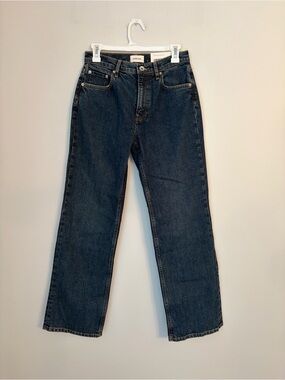 Everlane Relaxed Fit 90's Forever Straight Jeans in Dark Wash